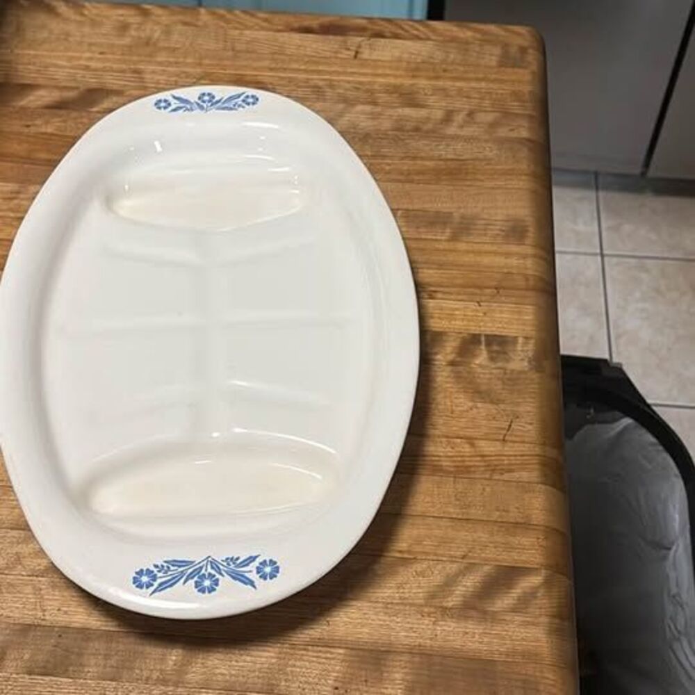 Corning Ware P-19 Blue Cornflower Platter